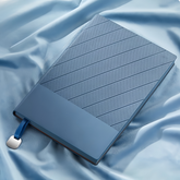 條紋軟皮面筆記本(可定製)