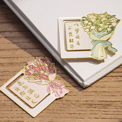 企業定製花束植物書籤